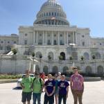 Keystone group members  five from Sequim and one from Port Angeles  visit the Capital Building in Washington, D.C., during what club representatives call the ultimate field trip. Submitted photos