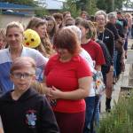 When the Sequim Back To School Fair was getting underway at 10 a.m. on Aug. 24, the line of families waiting to get in stretched almost all the way across the Helen Haller Elementary School campus. Sequim Gazette photo by Conor Dowley