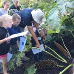 Garden Club members explore Heronswood, a tropical garden in Port Gamble, during the last week of the Boys & Girls Clubs summer activities. Submitted photo