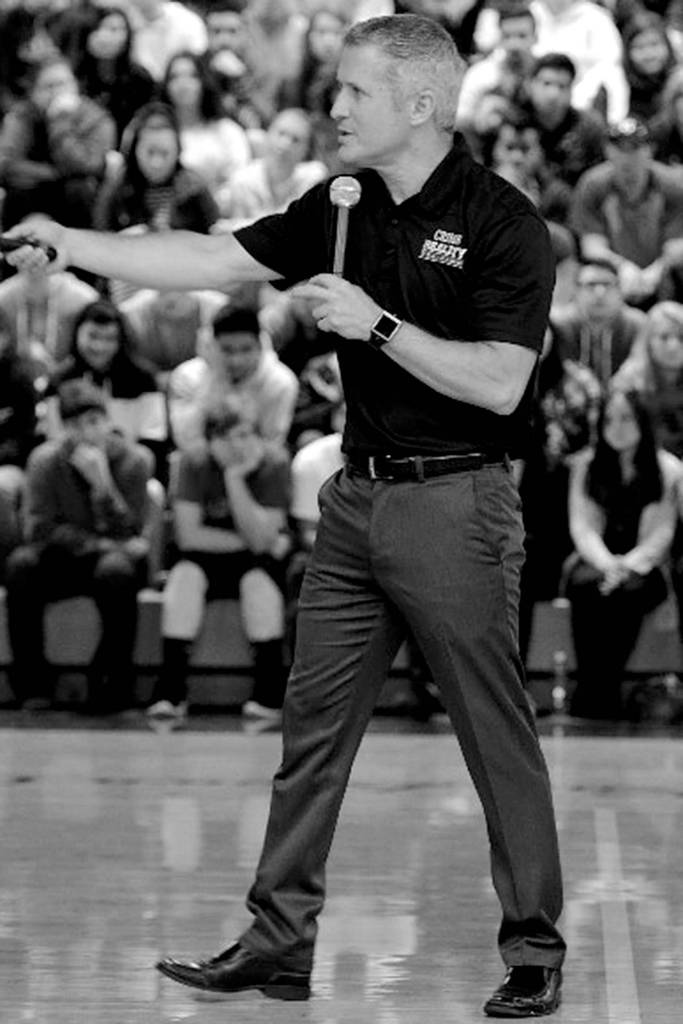 Jesus Villahermosa gives a lethal threat training seminar to high school students. Villahermosa is a retired sergeant and SWAT officer from the Pierce County sheriffs department, and has given training seminars around the country. Submitted photo