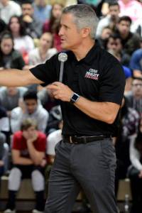 Jesus Villahermosa gives a lethal threat training seminar to high school students. Villahermosa is a retired sergeant and SWAT officer from the Pierce County sheriffs department, and has given training seminars around the country. Submitted photo