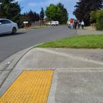 Residents along Prairie Street say bulb corners make turning corners tougher on older, smaller city streets. Sequim Gazette photo by Matthew Nash