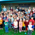 Helen Haller Elementary kindergartners and their teachers enjoyed their first week together from Sept. 9-13. Sequim Gazette photo by Matthew Nash