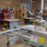 Steve Mahitka talks about the Sequim High School woodshop, which he says is getting a new fabrication machine very soon for students to learn how to use. Letting them learn on machines like that can give them great tools for the future, Mahitka said. Sequim Gazette photo by Conor Dowley