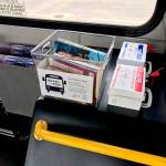The North Olympic Library System and Clallam Transit have partnered to make available books and magazines to riders of select transit system bus routes. Photo courtesy of North Olympic Library System