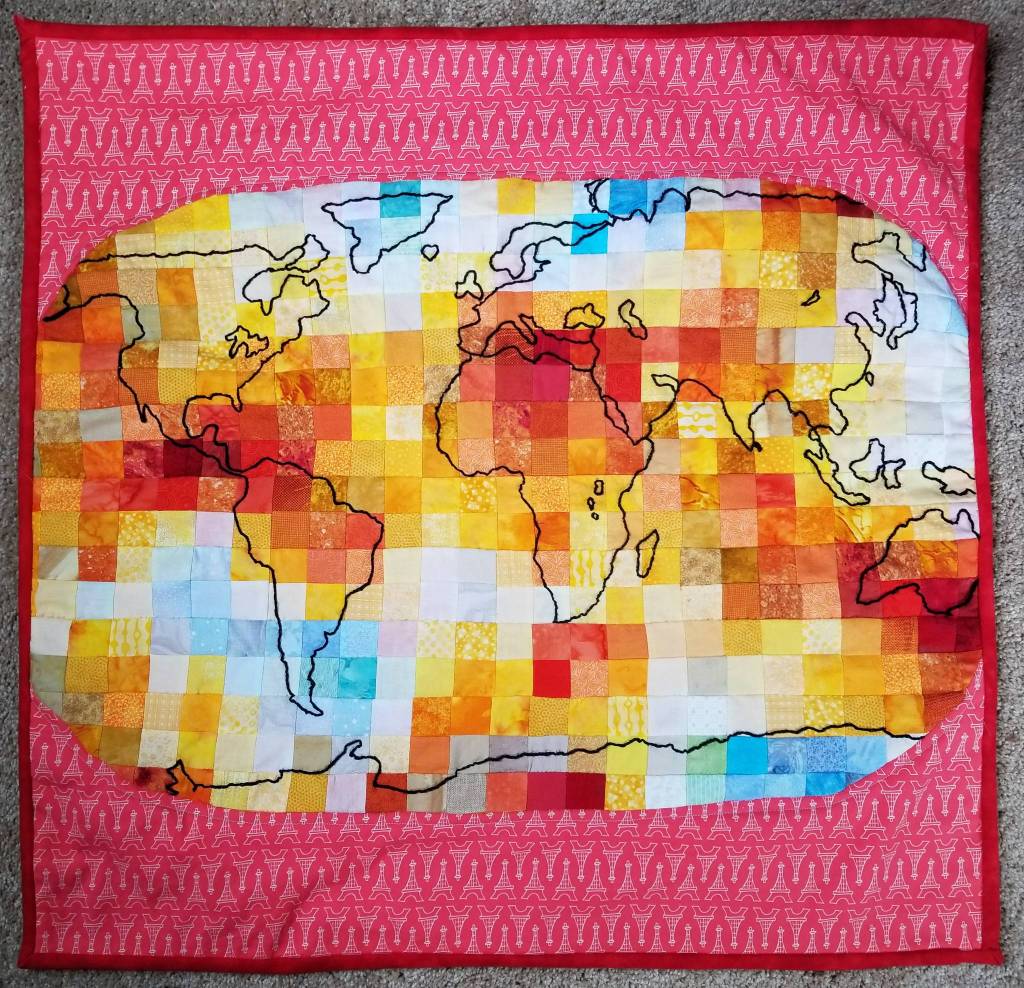 Climate Change Quilt by Patti Pattison. Submitted art