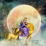 Golden Unicorns by Marilynn Evans, a featured artist at the Blue Whole Gallery in November. Submitted art