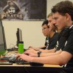 From left, the Peninsula College League of Legends esports team includes June Vu, Luke Salvador and Marshall Matlock. Photo courtesy of Peninsula College