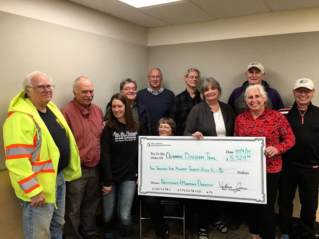 Milestone: Marathon group, community raises funds for Olympic Discovery Trail