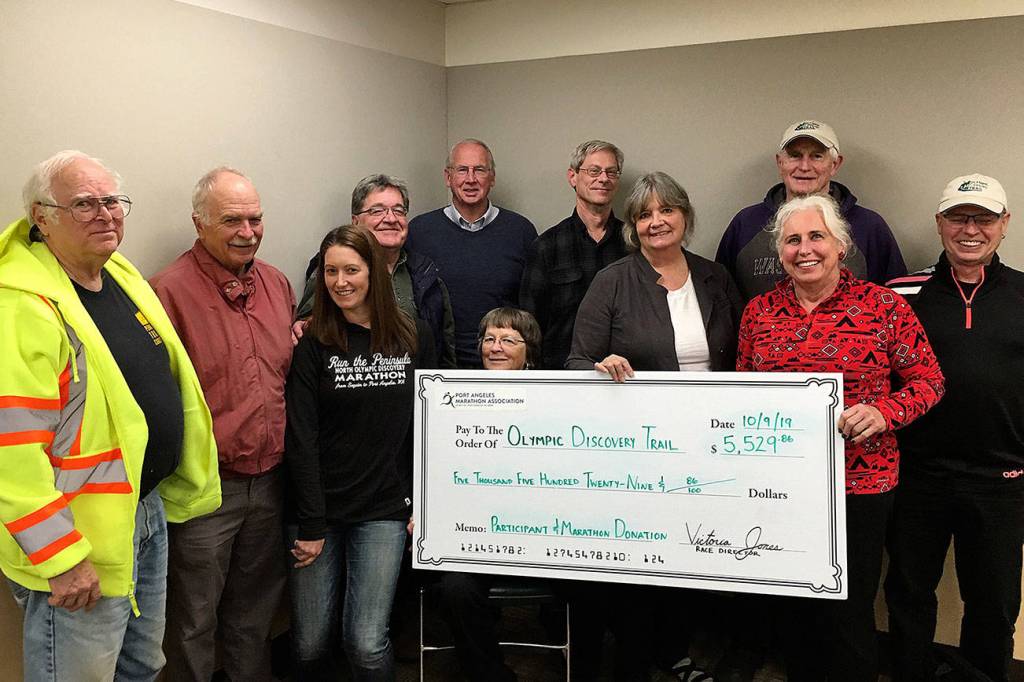 Milestone: Marathon group, community raises funds for Olympic Discovery Trail