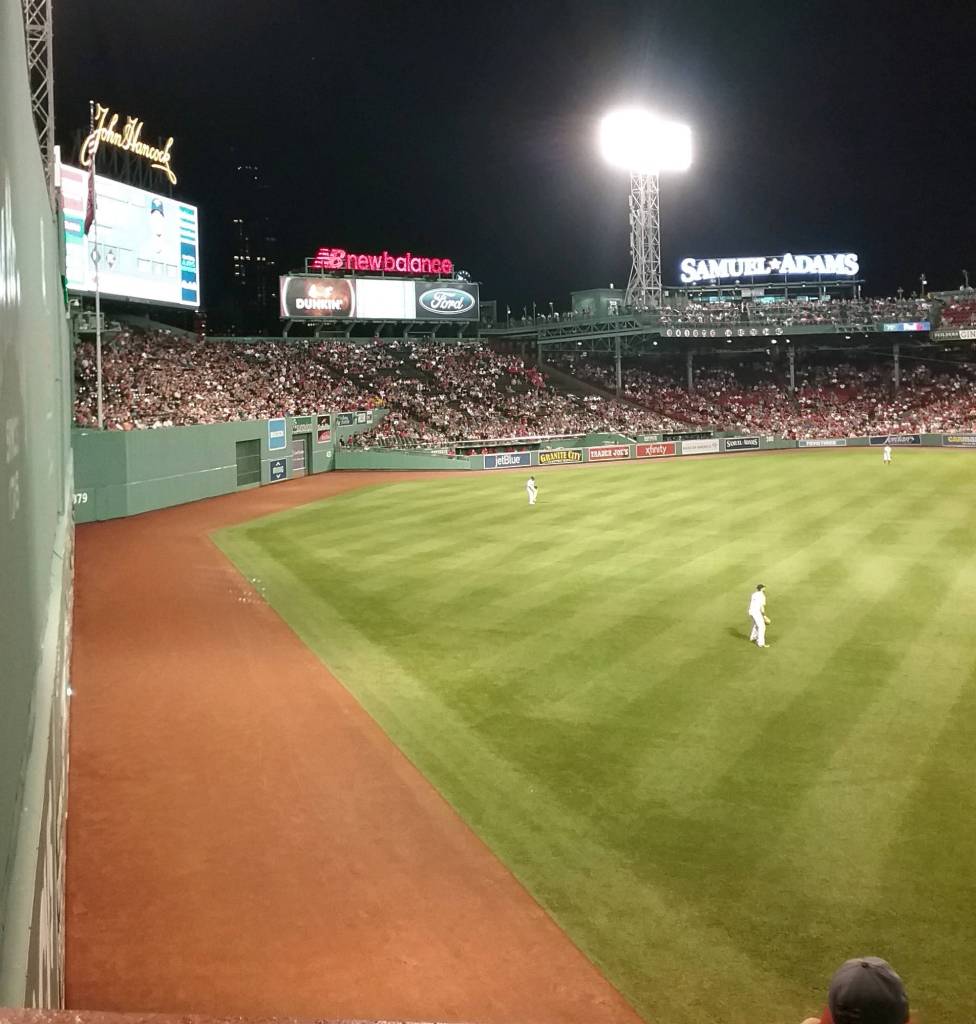Yes, its big … but the Green Monster saw three long-balls clear the 37.2-foot high wall at this game in July. Photo by Michael Dashiell