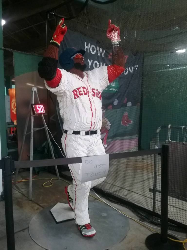 A LEGO-made David Ortiz at Fenway. Photo by Michael Dashiell