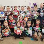 Rio Nersingers kindergarten class at Greywolf Elementary School learns about finding groups of five within numbers. Submitted photo