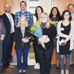 Pictured are (back row, from left) Joshua Jones,Robert Barnes, Megan Reader, Rachel Tuller and Scott Kennedy, with (front row) John Nutter, Kay C. Hobbs, Cortlynn Gimlin, Justine Hanson and Kelly Graham. Photo courtesy of Olympic Medical Center
