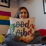 Following the loss of her father in October, River Jensen plans to continue her project to bring toiletry bags to those in-need in the area. Its her fourth year creating the bags, and she intends to do it through high school. Sequim Gazette photo by Matthew Nash