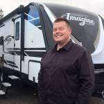 David Harris is a new sales staff member at Sequims Clear Creek RV Center. Photo by Vivian Elvis Hansen
