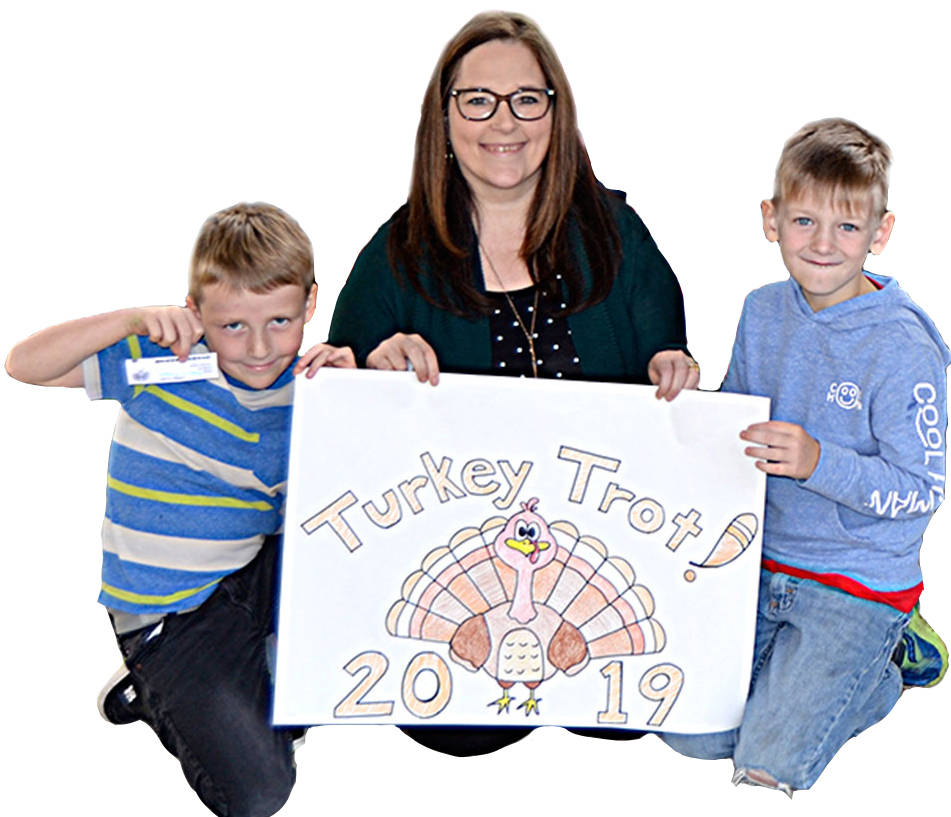 Students ready to run for books at Turkey Trot