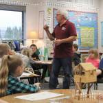 Brad Griffth of Craft Stick Bending talks with Greywolf Elementary students at a Kids at Hope presentation on Nov. 19. Photo courtesy of Greywolf Elementary