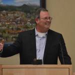 Lobbyist Davor Gjurasic told Sequim city councilors Nov. 12 that they had a successful 2019 Legislative session obtaining $1.29 million for design and environmental work for the Simdars Interchange project. He plans to keep advocating to state leaders and staff to keep funding in place for the future despite potential cutbacks with the passage of Initiative 976. Sequim Gazette photo by Matthew Nash
