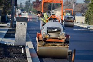 First section of Fir Street asphalt down