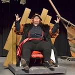 Duke Orsino, played by Kenzie Camp, pines for Olivia (Meg Vander Velde) in Twelfth Night at Sequim High School. Sequim Gazette photo by Matthew Nash