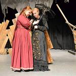 Brii Hingtgen as Maria consoles Meg Vander Velde as Lady Olivia after she is separated from her brother Sebastian. Sequim Gazette photo by Matthew Nash