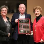 From left, 2018 Westcott Award Recipient Deborah Weaver, City of Sequim mayor Dennis Smith and Emily Westcott. Photo courtesy of City of Sequim