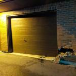 Law enforcement officials say a vehicle crashed into the Washington State Patrol building off Old Olympic Highway, pushing the exterior wall in about 12 inches. No one was injured in the incident. Photo courtesy of Washington State Patrol