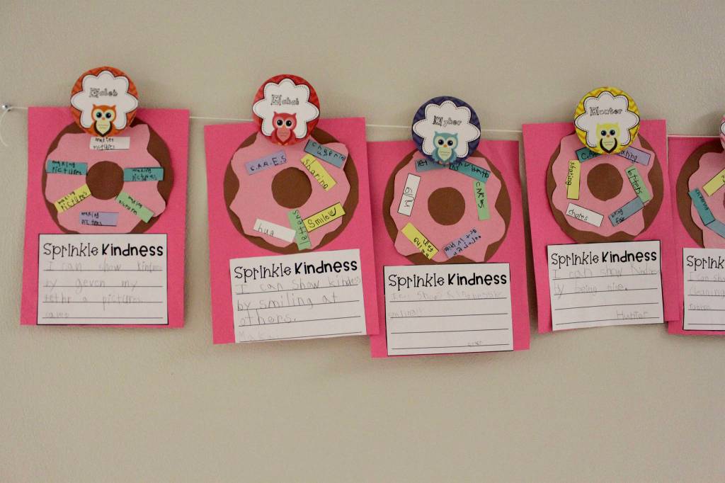 First-grade students at Greywolf Elementary celebrate the importance being kind to others and learning the qualities of being a friendly, generous and considerate person. Submitted photo