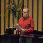 Rob Pluymen, a retired professional singer in Europe, sings two solos of Ave Maria and Panis Angelicus for two performances with the Sequim Community Christmas Chorus on Dec. 6-7. Kyra Humphrey will sing Panis Angelicus on Sunday, Dec. 8, and Patty Shoop will sing Ave Maria. Sequim Gazette photo by Matthew Nash