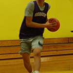 Isaiah Moore looks to score during a pre-season practice for the Sequim Wolves boys basketball team on Nov. 21. Sequim Gazette photo by Conor Dowley