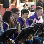 Sequim High Schools jazz band performs holiday classics for the Home Town Holiday event attendees on Nov. 30. Sequim Gazette photo by Michael Dashiell