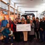 Pictured are, from left, Bob Clark, Marlin Holden, museum treasurer Ann Jagger, former museum director Katherine Vollenweider, museum secretary Bud Knapp, Sequim market area manager Ashley Slezak, First Federal regional manager Christy Rookard, museum bookkeeper Nancy Goldstein and volunteer John Majors, with (front row, from left) Trish Bekkevar (and grandson), Bev Majors, museum director Judith Reandeau Stipe, First Federal director Jan Simon and museum board president Hazel Ault. Submitted photo