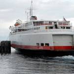 The ferry MV Coho prepares to back into its dock after arriving in Port Angeles from Victoria. Photo by Keith Thorpe/Olympic Peninsula News Group