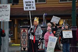 Sequim protestors join anti-war rally