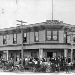 Hotel Sinclair in Sequim  site of the first Rotary Club of Sequim meeting. 
Photo from Washington State Library (North Olympic Heritage/Bert Kellogg Photograph Collection)