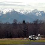 Snow covers peaks of the Olympic Mountains on Thursday, Jan. 30, 2020, as viewed from Sequim Valley Airport. (Keith Thorpe/Peninsula Daily News)