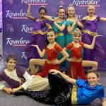 The Aspire Academy junior competitive dance team poses in their costumes at the Rainbow National Dance Competition in Seattle on Jan. 17. Photo submitted