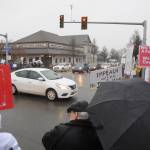 Trump’s impeachment acquittal spurs protest