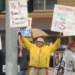 Trump’s impeachment acquittal spurs protest