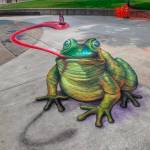 Chalk artist Naomi Haverland will create a 3-D sunshine-inspired chalk art piece for the Sequim Sunshine Festival. People are encouraged to take their picture with the sunshine-inspired piece outside the Civic Center all weekend. Photo courtesy of City of Sequim