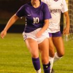 Sequims Gabby Happe, left, signed a letter of intent last week to play for Edmonds Community College this fall. Im excited and nervous, she said after signing.