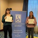 Brianna Jack, left, and Kianna Miller are Soroptimist International of Sequims Girls of the Month for January and February. Submitted photo