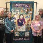 Quilters, League of Women celebrate women’s suffrage with special quilt