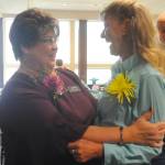 Nominees for the 2019 Sequim-Dungeness Chamber Citizen of the Year included Robin Bookter, left, and Captain-Crystal Stout. Sequim Gazette photo by Michael Dashiell
