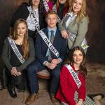This years Sequim Irrigation Festival royalty candidates on March 7 include, from top clockwise, Sydney VanProyen, Brii Hengtgen, Olivia Preston, Alicia Pairadee, Logan Laxson, Lindsey Coffman, and Mya Janssen. Photo by Keith Ross/Keiths Frame of Mind