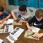 Students from Olympic Peninsula Academy enjoy a field trip at the Port Townsend Marine Science Center, where they took part in a herring dissection lab. Submitted photo