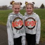 Helen Haller Elementary fifth-graders Brooklyn McHaffie-Fatherson, left, from Mary Himleys class, and Bailey Stein, from Brittney Rothwells class, dressed alike for Twins Day. Photo by Patsene Dashiell