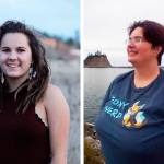 Sequim High student Alyssa Lofstrom, left, and Quileute Tribal School teacher Alice Ryan are recipients of awards from the Feiro Marine Life Center this month. Submitted photos