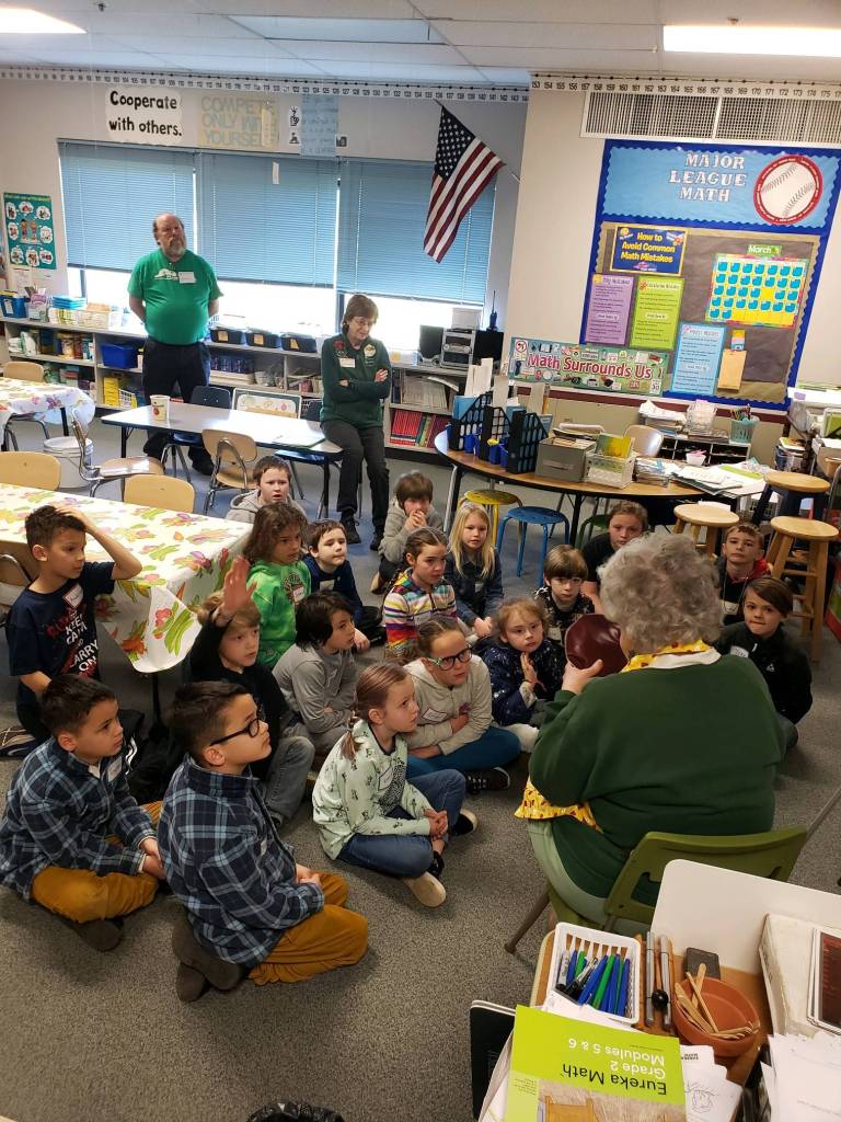 Greywolf Elementary studentsin Chris Stevens learn about plant growth in a recent lesson from Clallam County Master Gardeners. Submitted photo